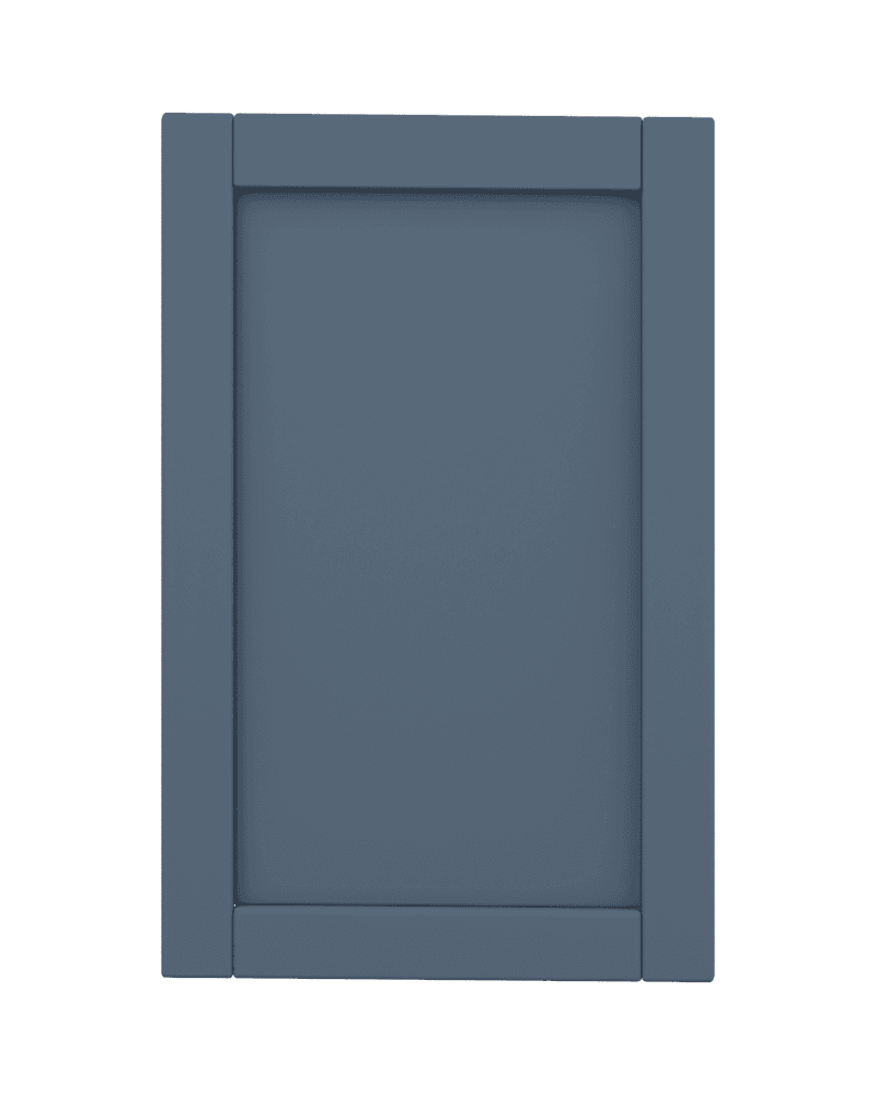 Navy Blue cabinet door, finish illustration NB