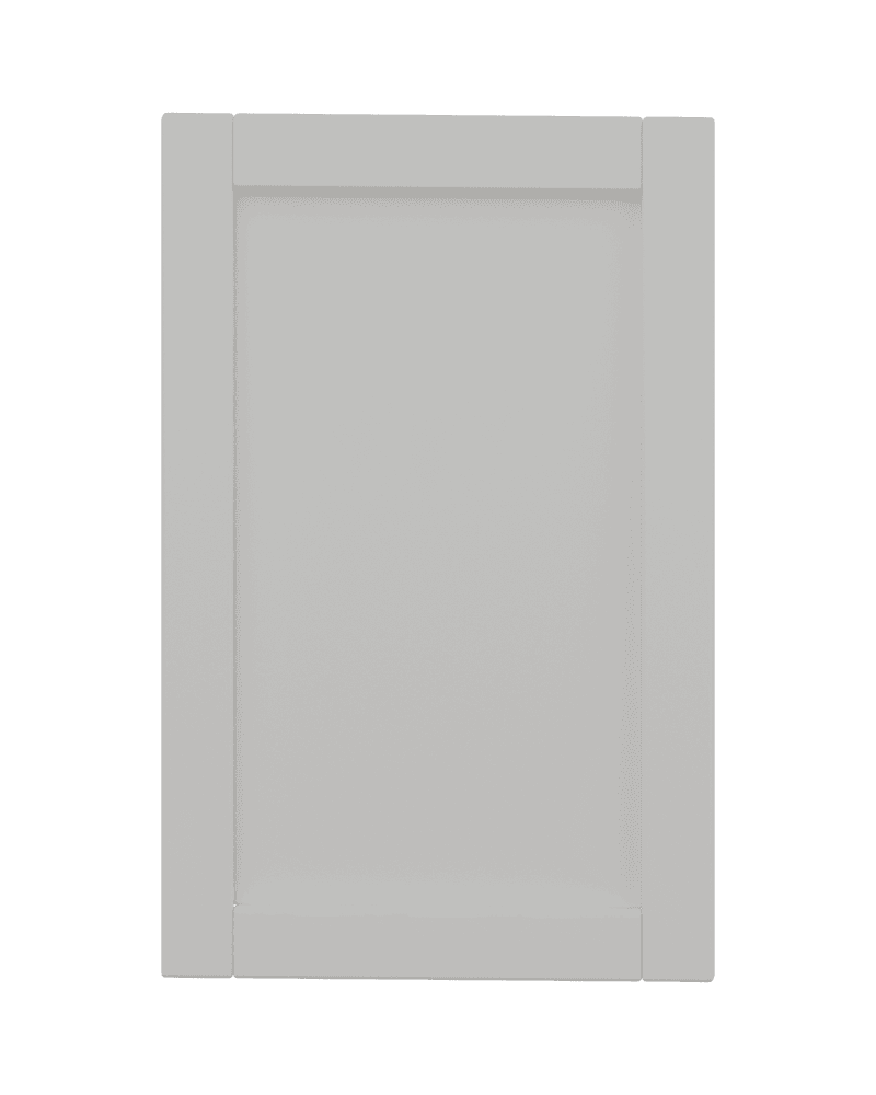 White Shaker cabinet door, finish illustration WS