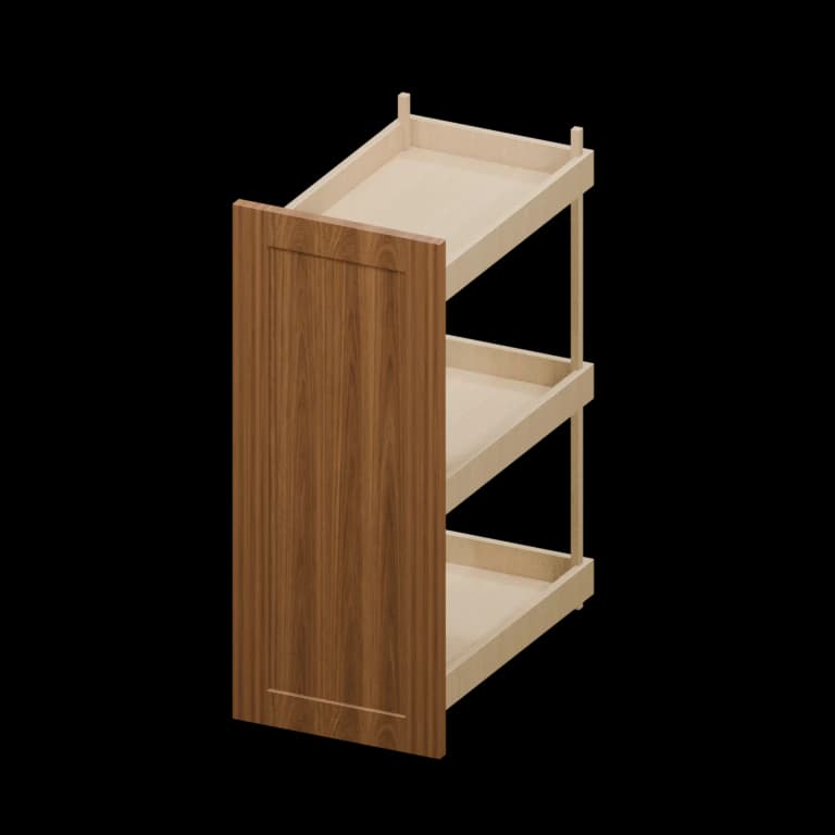 Fairview 12-in Base Cabinet Pullout in Walnut