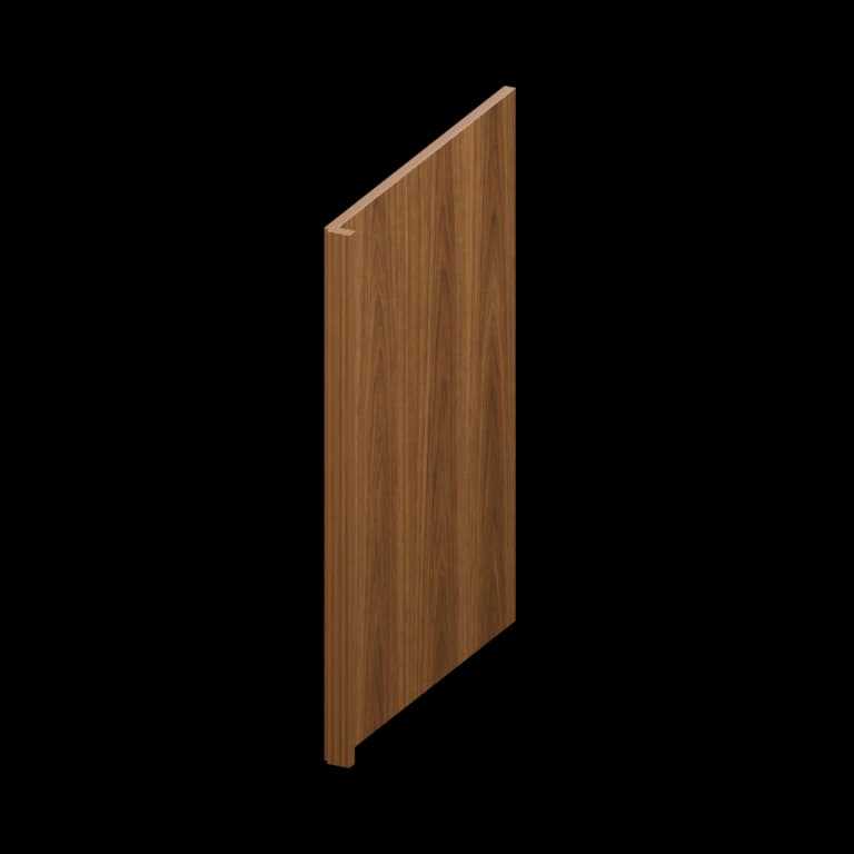 Fairview 24-in Deep End Panel with 1.5-in Filler in Walnut