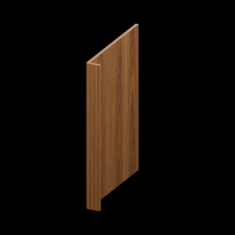 Fairview 24-in Deep End Panel with 3-in Filler in Walnut