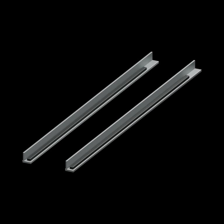 Fairview 550 mm Epoxy Drawer Slide in Walnut