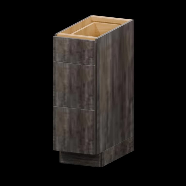 Burlington 12-in Three-Drawer Base Cabinet (3DB12) in SW Vintage