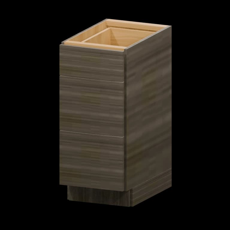 Auburn 15-in Three-Drawer Base Cabinet (3DB15) in Legno Queenston