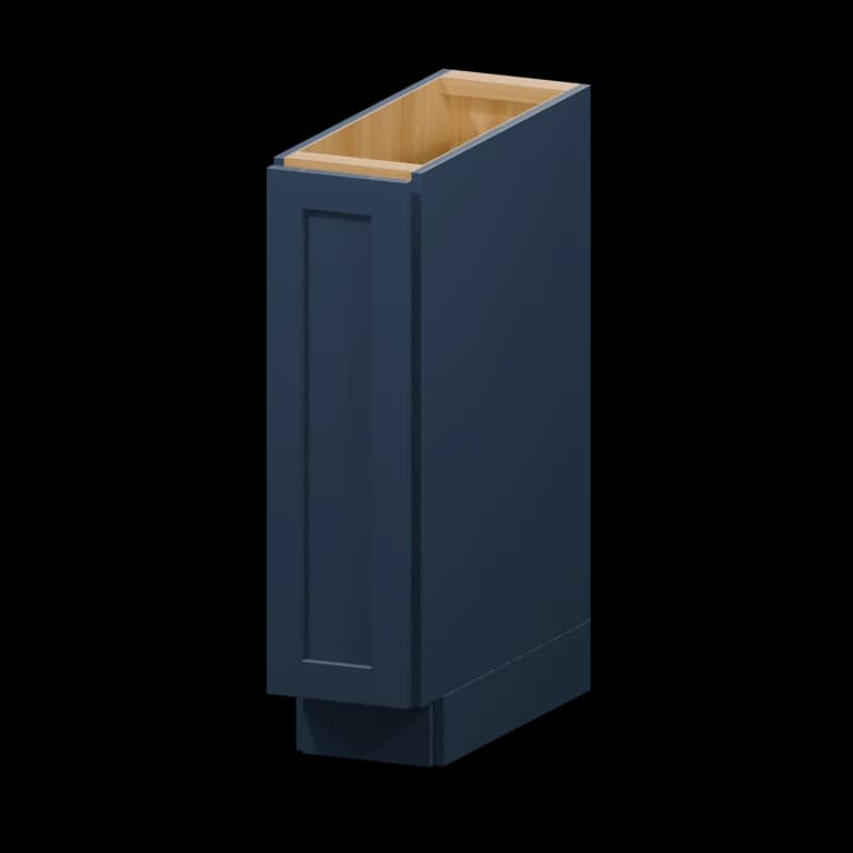 Centerville 9-in Full-Height Door Base Cabinet (B09-FH) in Navy Blue