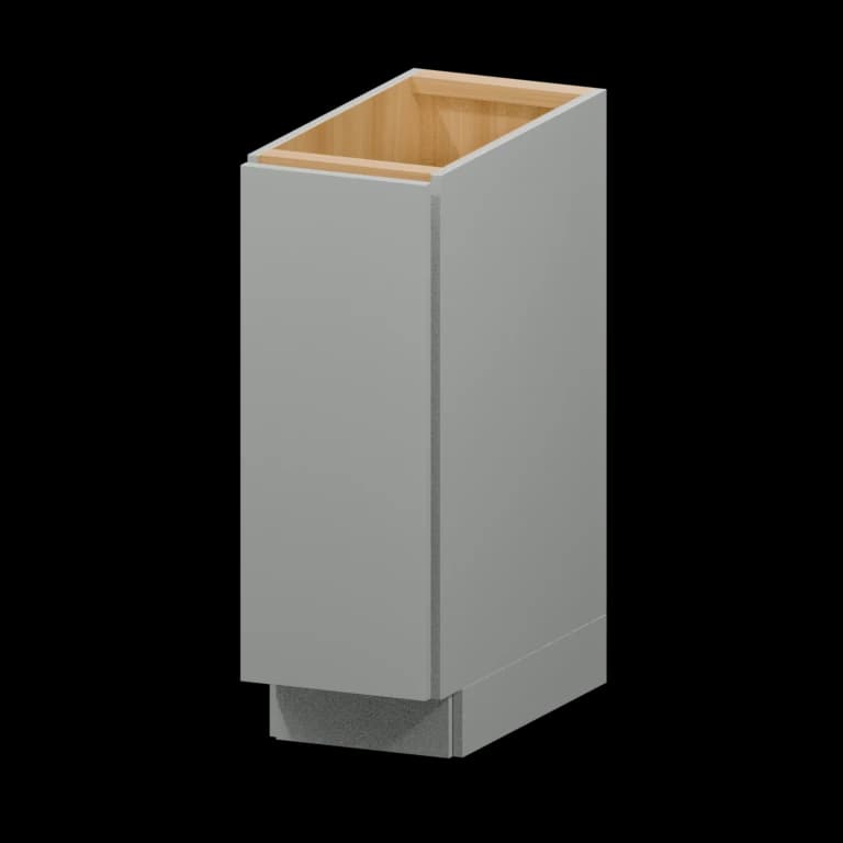 Auburn 12-in Full-Height Door Base Cabinet (B12-FH) in Solid Platinum