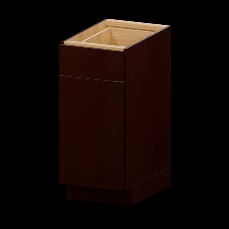 Burlington 15-in Base Cabinet (B15) in Leather Brown