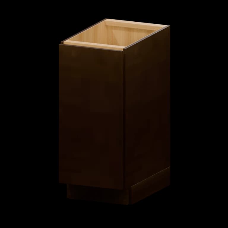 Auburn 15-in Full-Height Door Base Cabinet (B15-FH) in Dark Chocolate