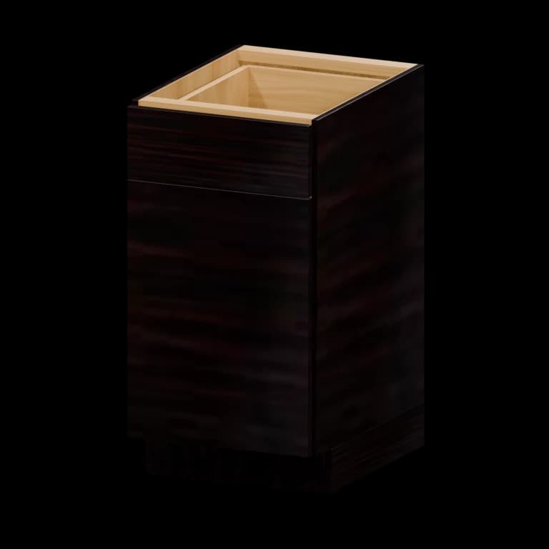 Burlington 18-in Base Cabinet (B18) in High Gloss Wenge