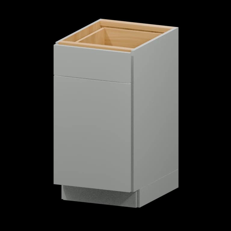 Auburn 18-in Base Cabinet (B18) in Solid Platinum