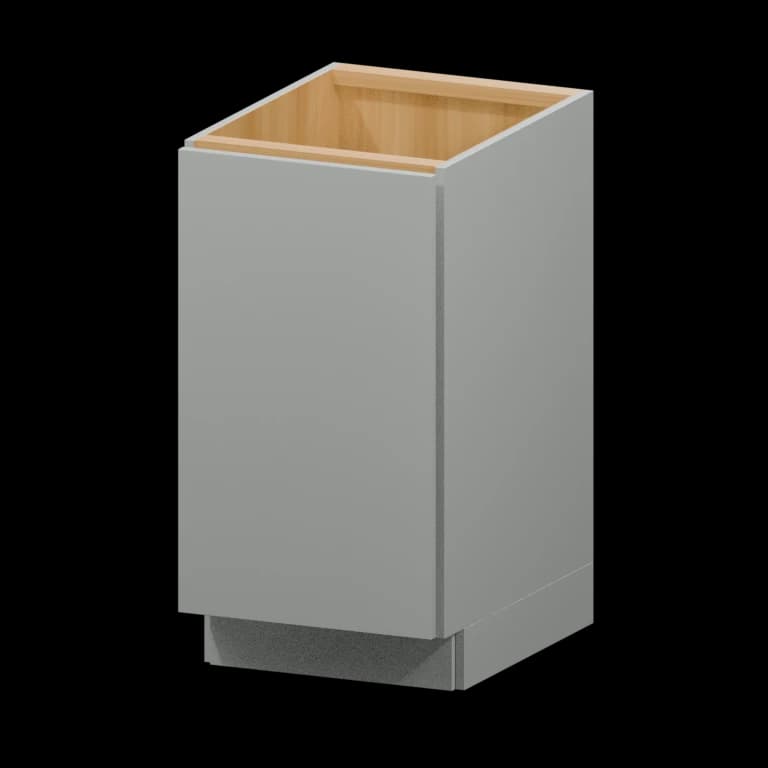 Auburn 18-in Full-Height Door Base Cabinet (B18-FH) in Solid Platinum