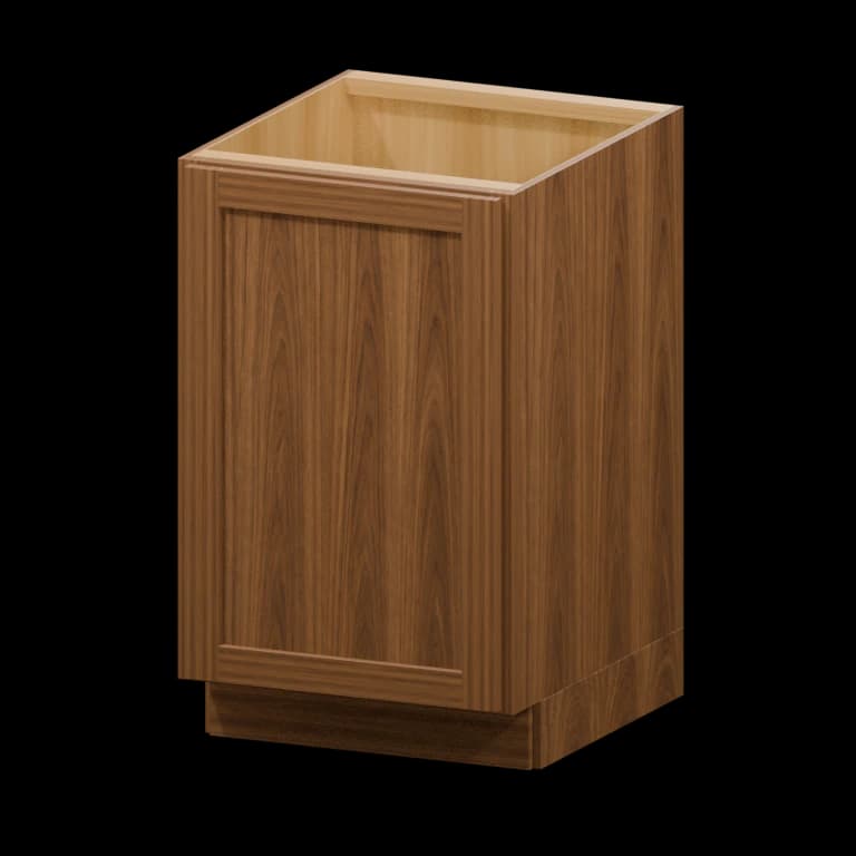 Fairview 21-in Full-Height Door Base Cabinet in Walnut