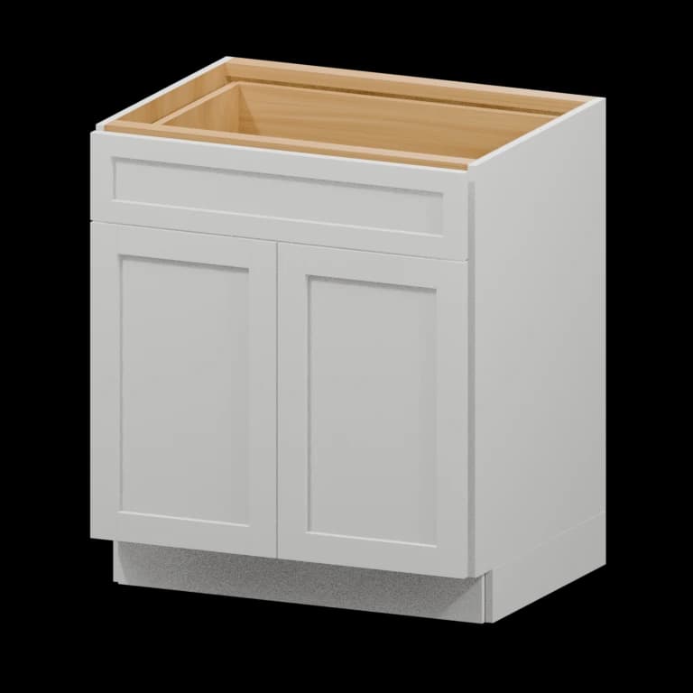 Centerville 30-in Base Cabinet in White Shaker