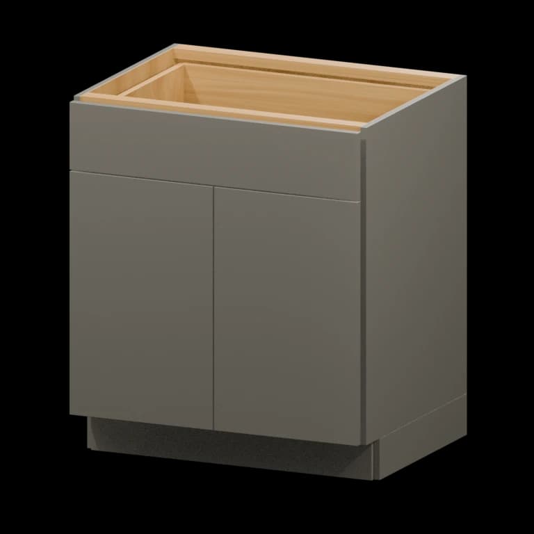Auburn 30-in Base Cabinet in Solid Moonlight