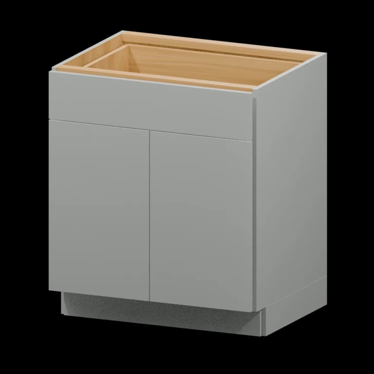 Auburn 30-in Base Cabinet (B30) in Solid Platinum