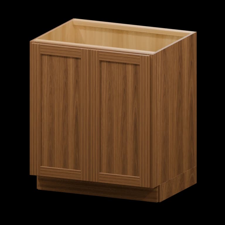 Fairview 30-in Full-Height Door Base Cabinet in Walnut