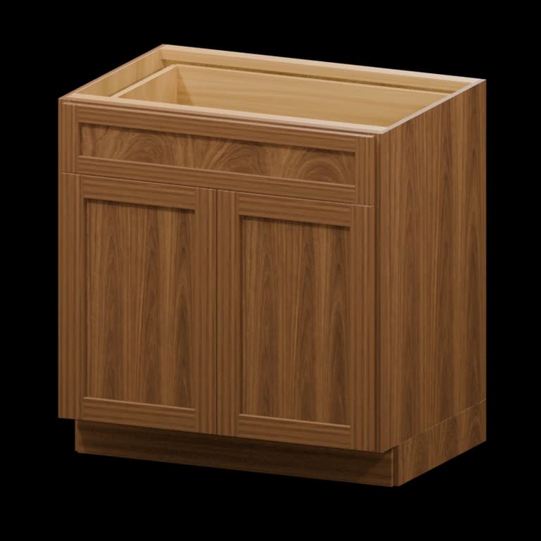 Fairview 33-in Base Cabinet in Walnut