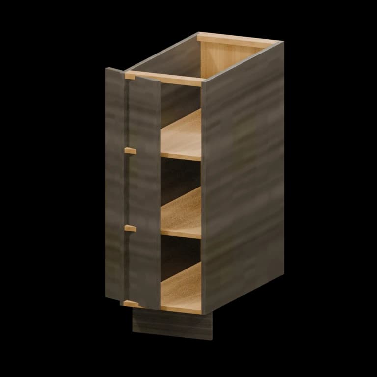 Auburn 12-in Left-Hand Base Transition Cabinet (BTL12) in Legno Queenston