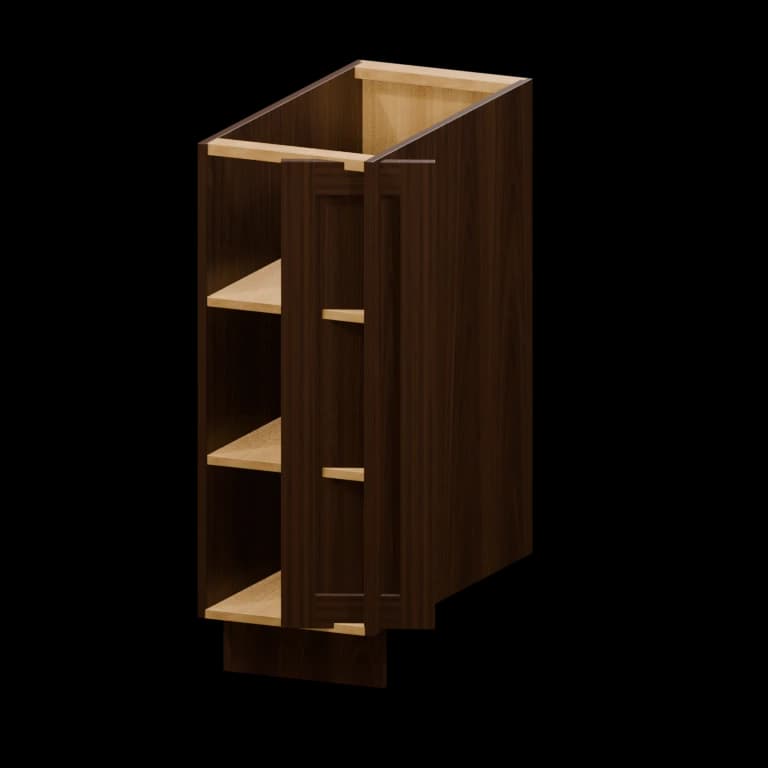 Kingston 12-in Right-Hand Base Transition Cabinet (BTR12) in Espresso