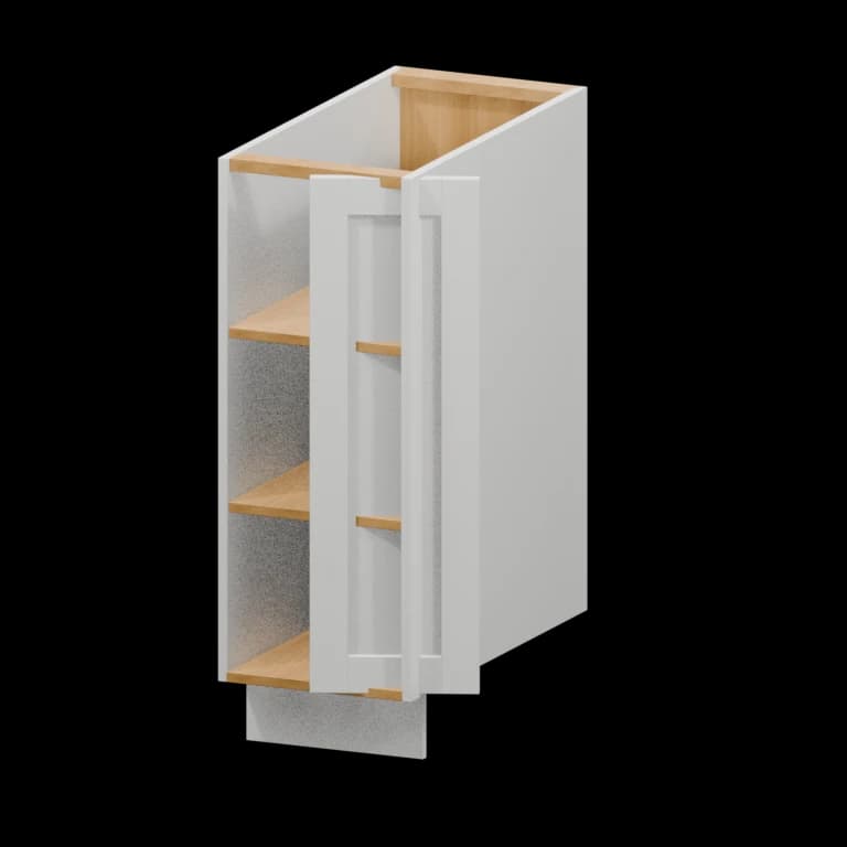 Kingston 12-in Right-Hand Base Transition Cabinet (BTR12) in White