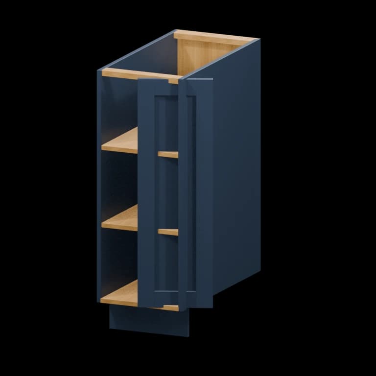 Centerville 12-in Right-Hand Base Transition Cabinet (BTR12) in Navy Blue