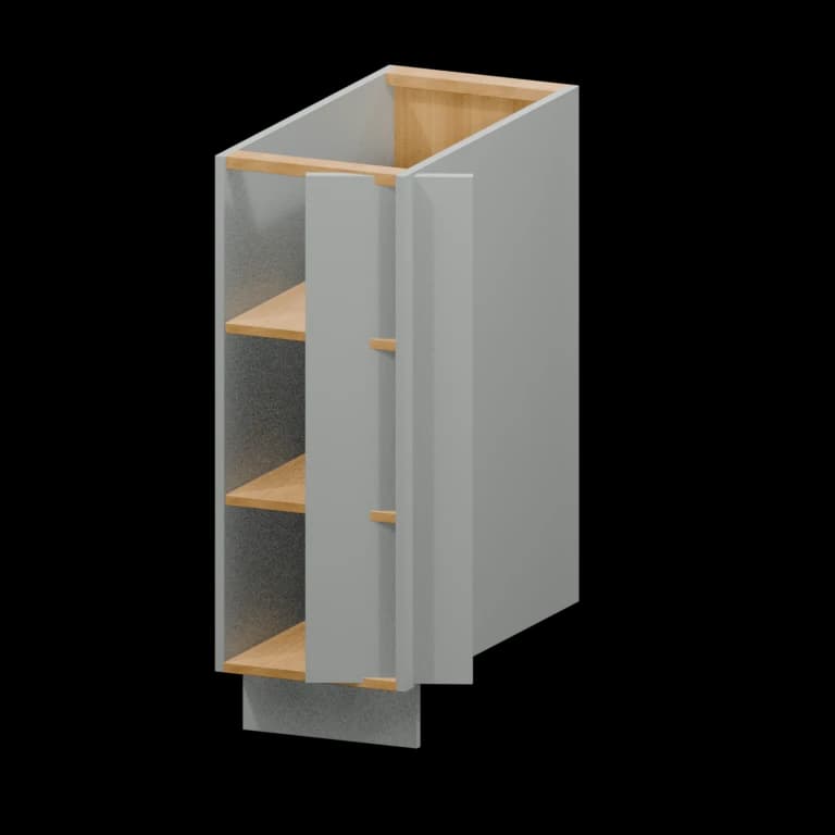 Auburn 12-in Right-Hand Base Transition Cabinet (BTR12) in Solid Platinum