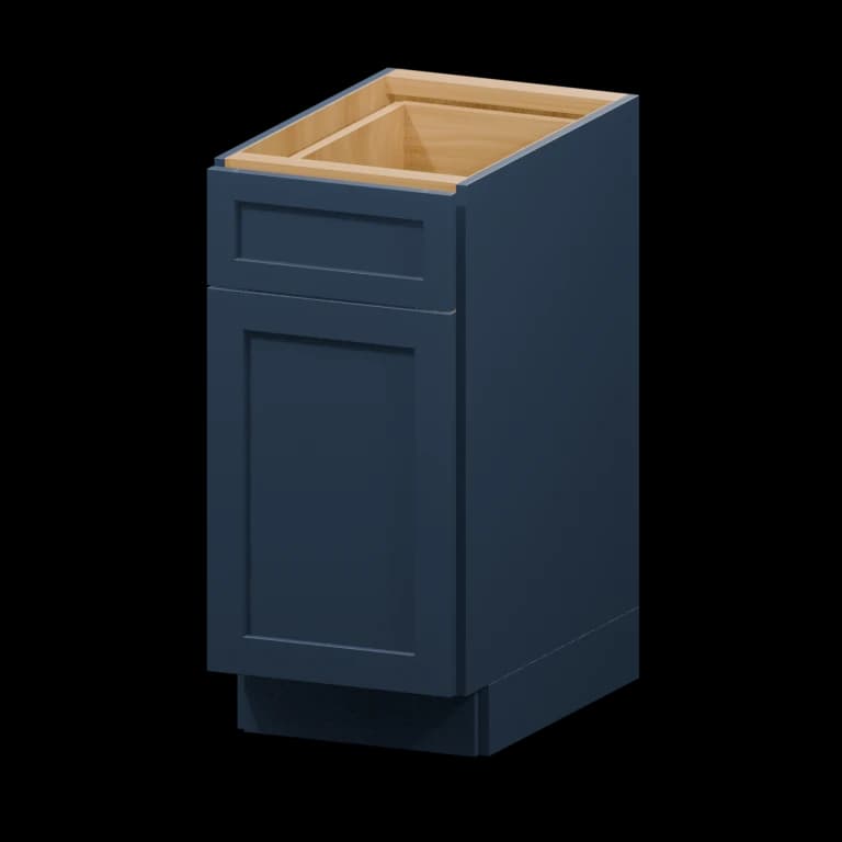 Centerville 15-in Accessible-Height Base Cabinet (HAB15) in Navy Blue