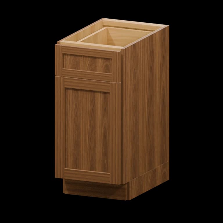 Centerville 15-in Accessible-Height Base Cabinet (HAB15) in Walnut Shaker