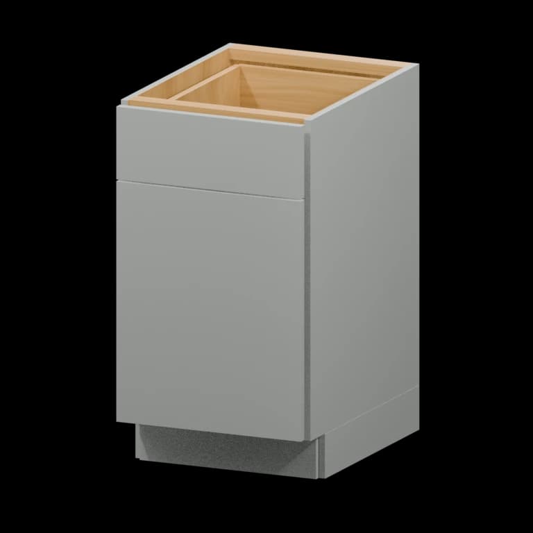 Auburn 18-in Accessible-Height Base Cabinet (HAB18) in Solid Platinum