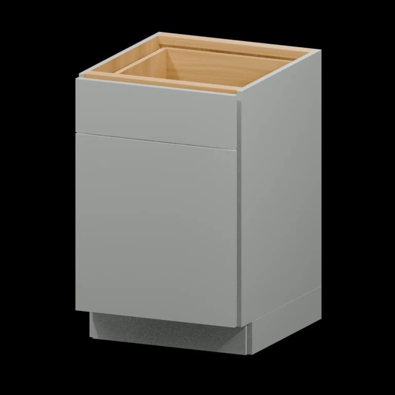Auburn 21-in Accessible-Height Base Cabinet (HAB21) in Solid Platinum