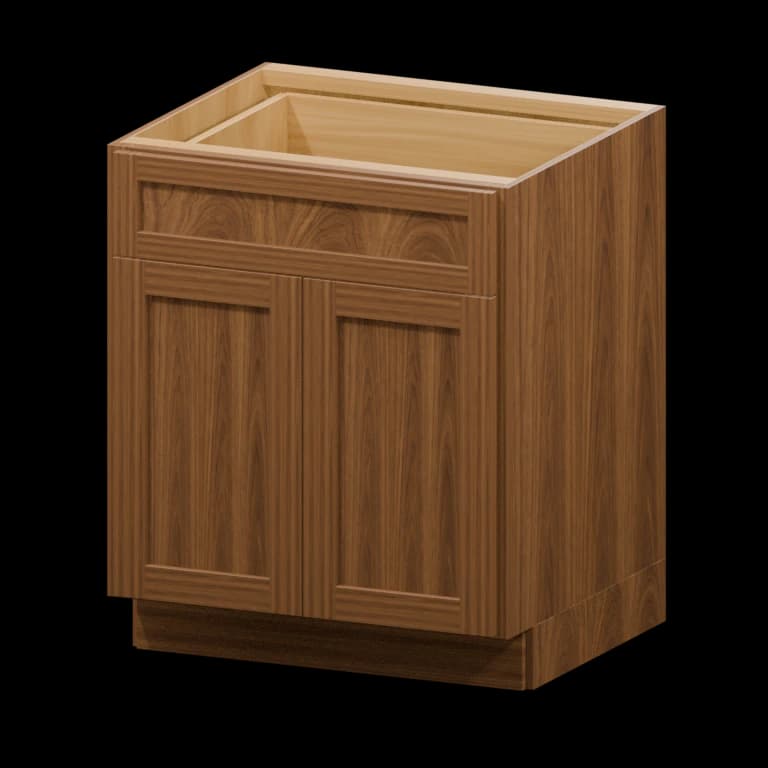 Fairview 27-in Accessible-Height Base Cabinet in Walnut