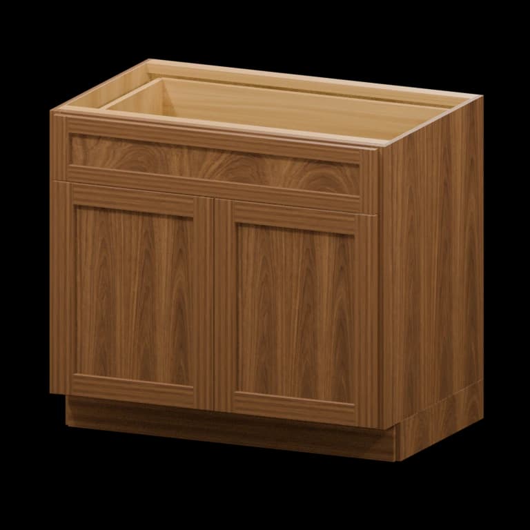 Fairview 36-in Accessible-Height Base Cabinet in Walnut