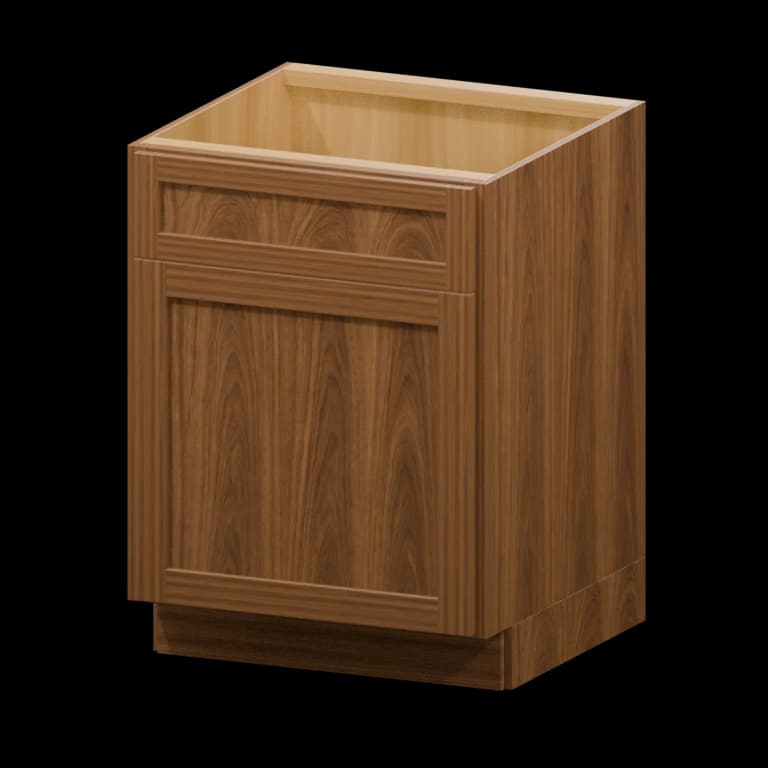Fairview 24-in Accessible-Height Sink Base Cabinet in Walnut