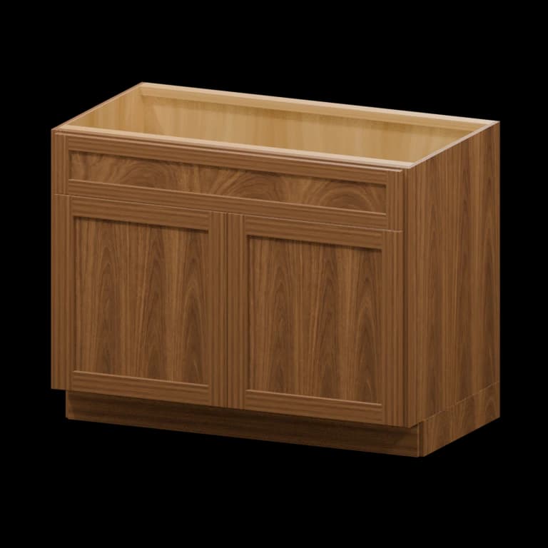 Fairview 42-in Accessible-Height Sink Base Cabinet in Walnut