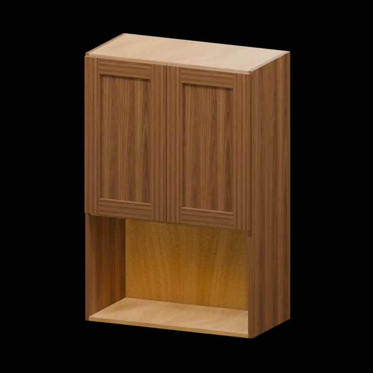 Fairview 24-in Johnny Wall Cabinet in Walnut