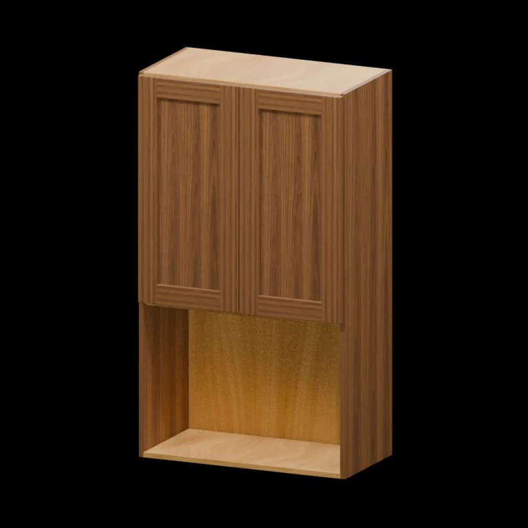 Fairview 24-in Johnny Wall Cabinet in Walnut