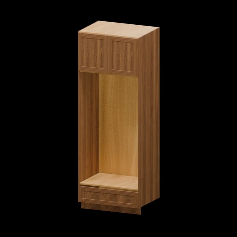Fairview 33-in Open Pantry Cabinet in Walnut