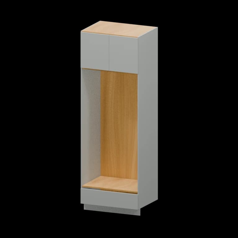 Auburn 33-in Open Pantry Cabinet (OC339624) in Solid Platinum