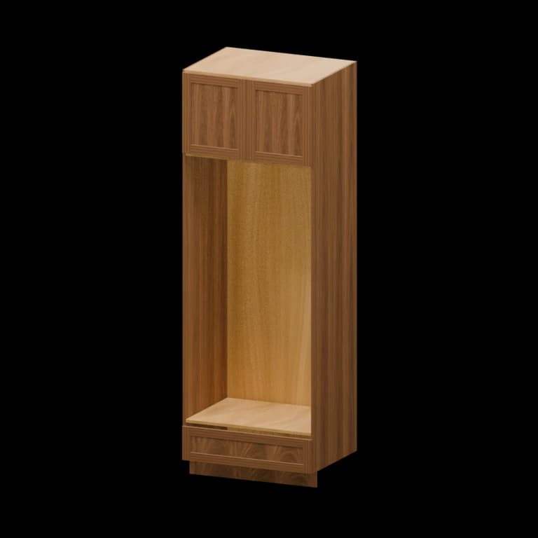 Fairview 33-in Open Pantry Cabinet in Walnut