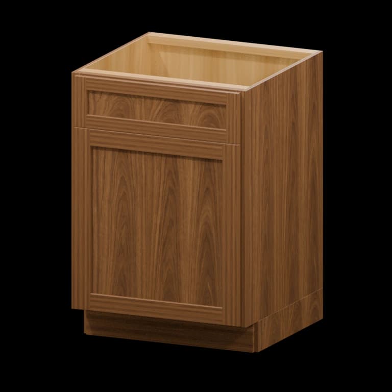 Fairview 24-in Sink Base Cabinet in Walnut