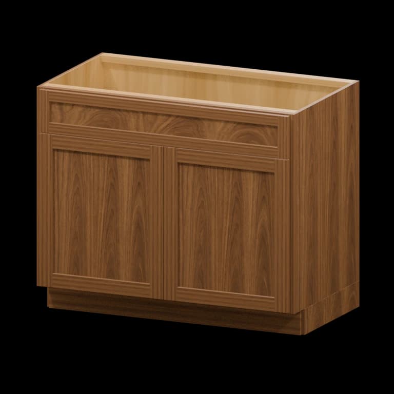 Fairview 42-in Sink Base Cabinet in Walnut