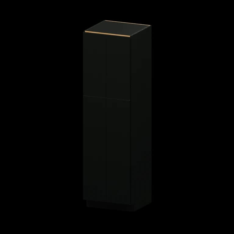 Burlington 24-in Utility Pantry Cabinet in High Gloss Black