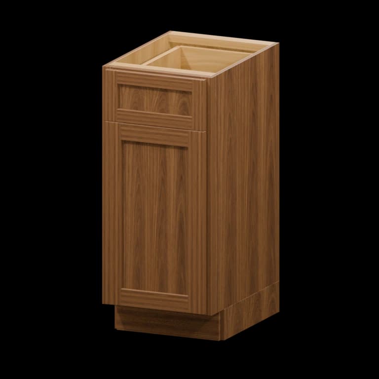 Fairview 15-in Vanity Base Cabinet in Walnut