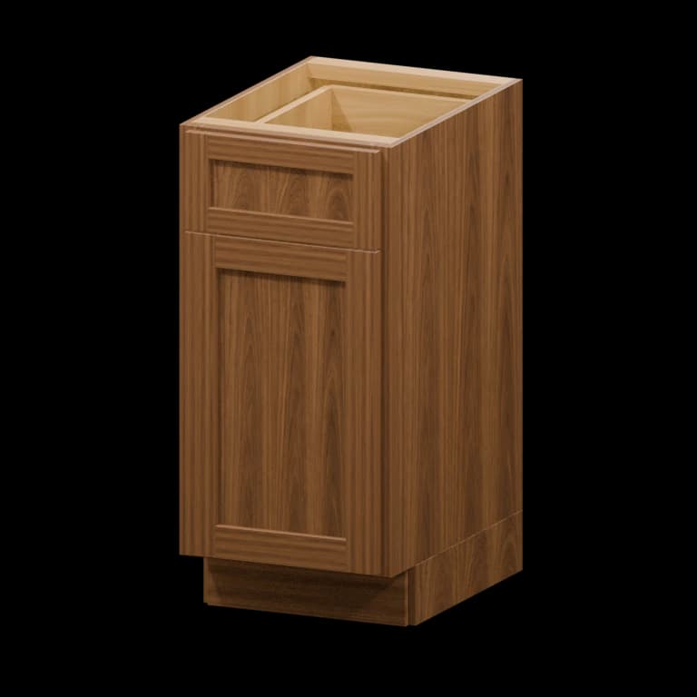 Fairview 15-in Vanity Base Cabinet in Walnut