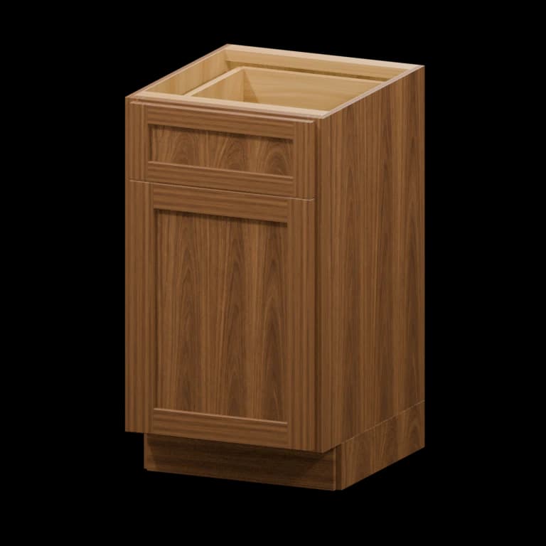 Fairview 18-in Vanity Base Cabinet in Walnut
