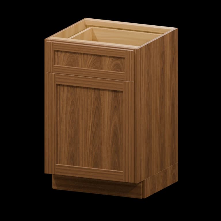 Fairview 21-in Vanity Base Cabinet in Walnut