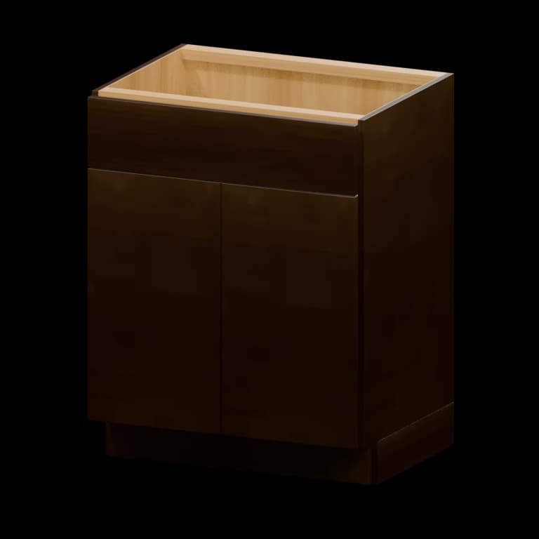 Auburn 27-in Vanity Sink Base Cabinet (VSB27) in Dark Chocolate