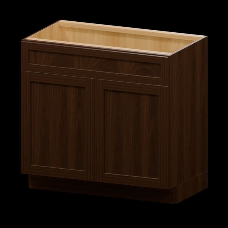 Kingston 36-in Vanity Sink Base Cabinet (VSB36) in Espresso