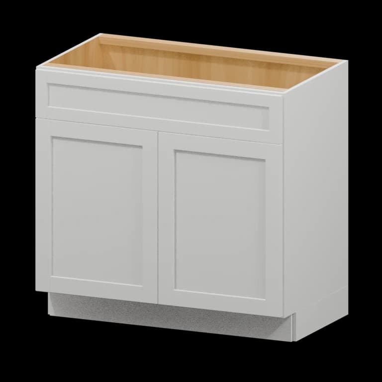 Kingston 36-in Vanity Sink Base Cabinet (VSB36) in White