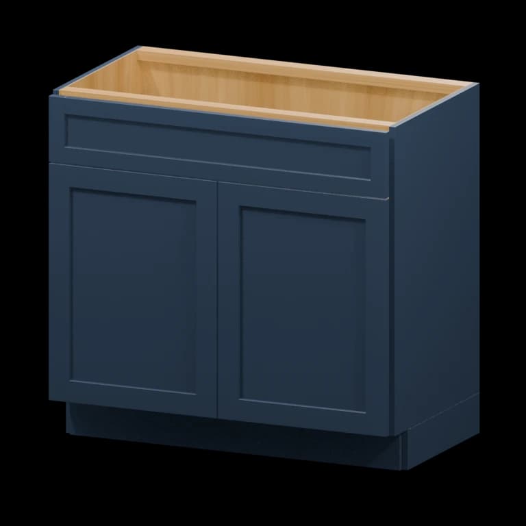 Centerville 36-in Vanity Sink Base Cabinet (VSB36) in Navy Blue